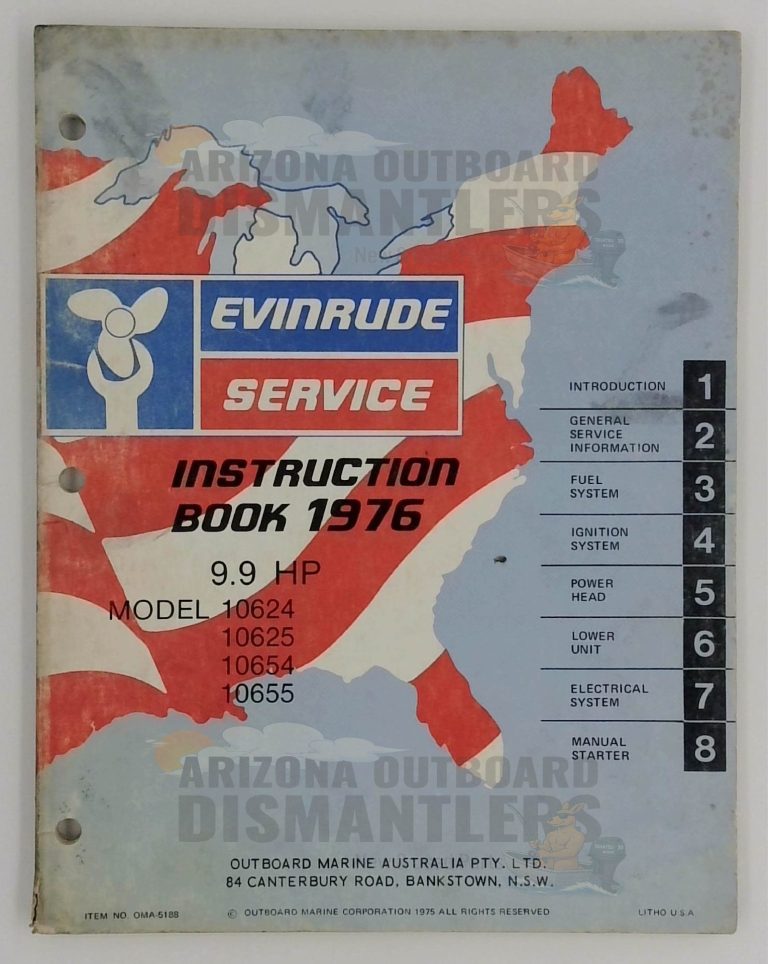5188 – Evinrude 1976 9.9HP Service Instruction Book