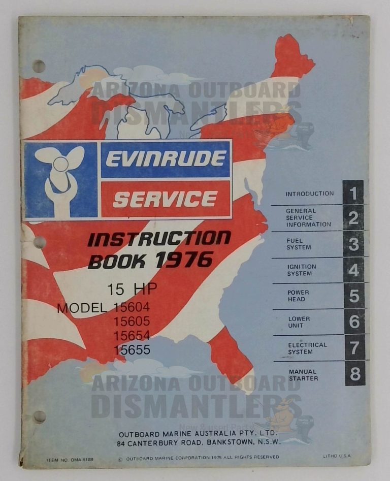 5189 – Evinrude Instruction Book 1976 15HP