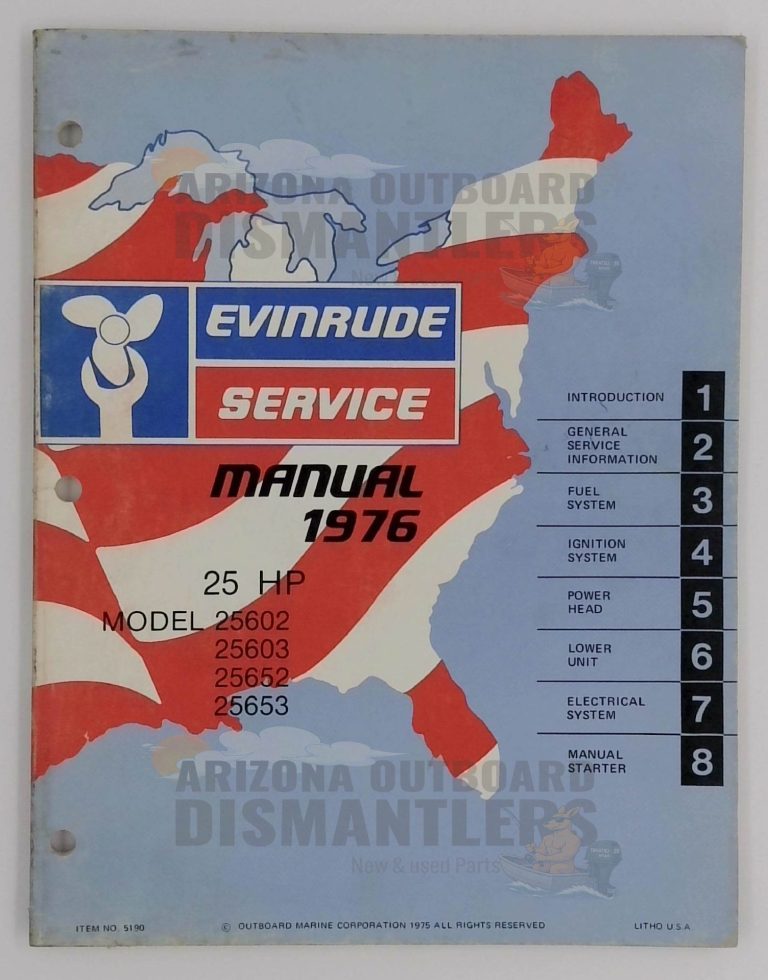 5189 Instruction Manual – 1976 Evinrude 15 HP (Models 15604, 15605, 15654 & 15655)
