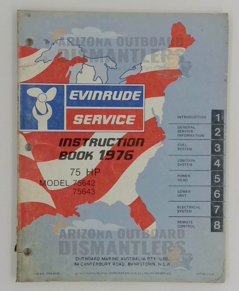 5195 – Evinrude 75HP Service Manual (1976 Models 75642 & 75643)