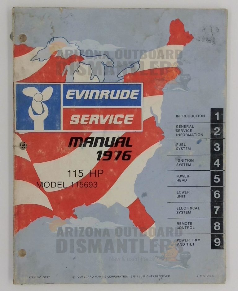 5197 Instruction Manual – 1976 Evinrude 115 HP (Model 115693)