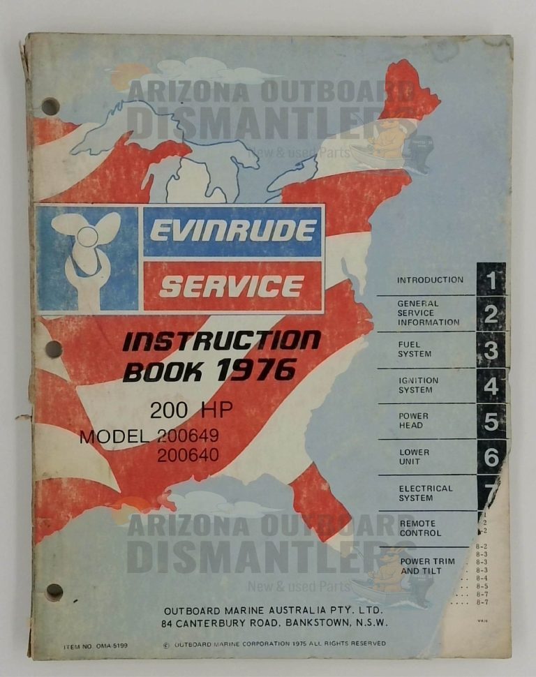 5199 – 1976 Evinrude 200HP Service Manual (Models 200640 & 200649)