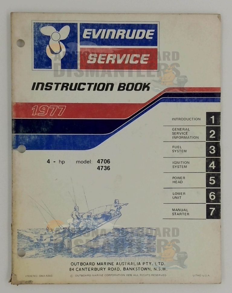 5303 – Evinrude Instruction Book 1977 4HP