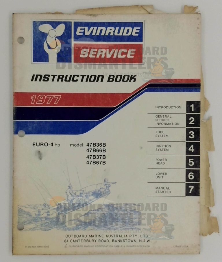 5303 Evinrude Instruction Book – 1977 EURO-4HP