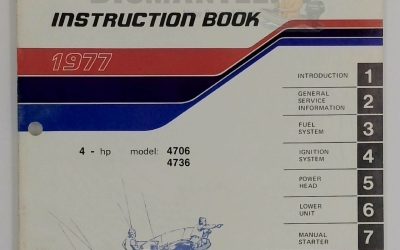 5303 Instruction Book – 1977 Evinrude 4 HP (Models 4706 & 4736)