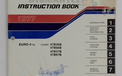 5303 Instruction Book – 1977 Evinrude Euro 4 HP (Models 47B36B, 47B66B, 47B37B, 47B67B)