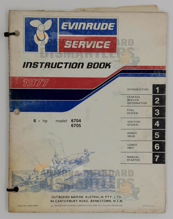 5304 Instruction Book – Evinrude 6HP 1977