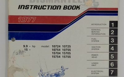5305 Instruction Book – 1977 Evinrude 9.9–15 HP (Models 10724/10725/10754/10755 & 15704/15705/15754/15755)