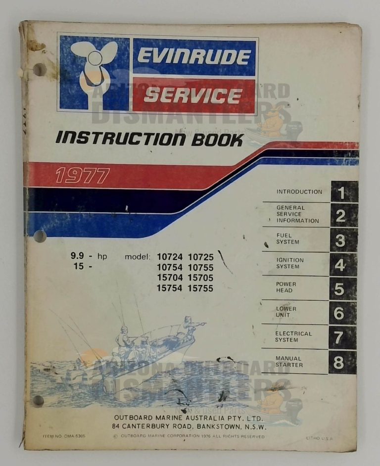 5305 – Evinrude Service Book 1977 9.9HP / 15HP