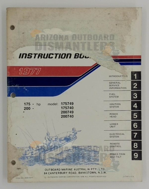 5311 Instruction Book – 1977 Evinrude 175–200 HP