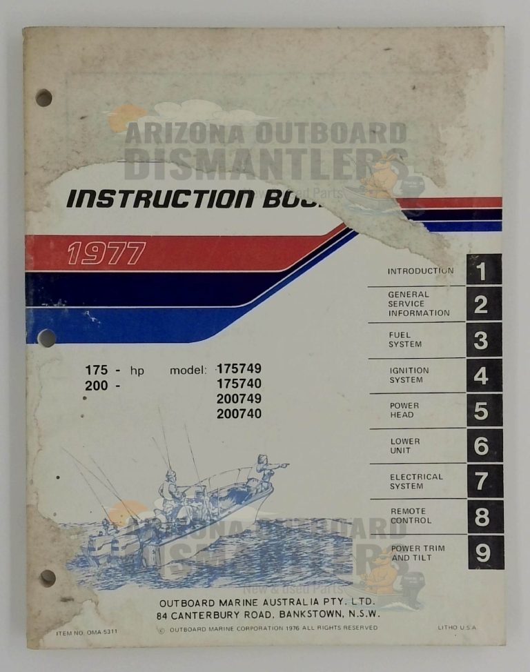 5311 Instruction Book – 1977 Evinrude 175–200 HP