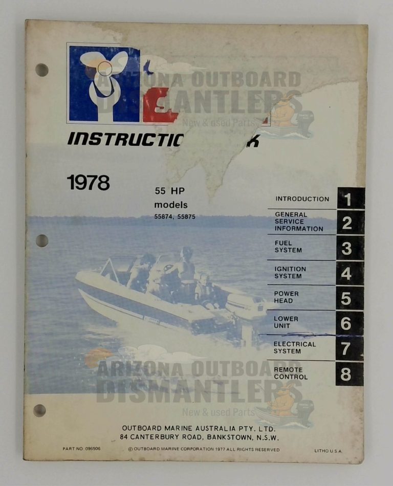 5396 Evinrude Service Manual – 1978 55HP