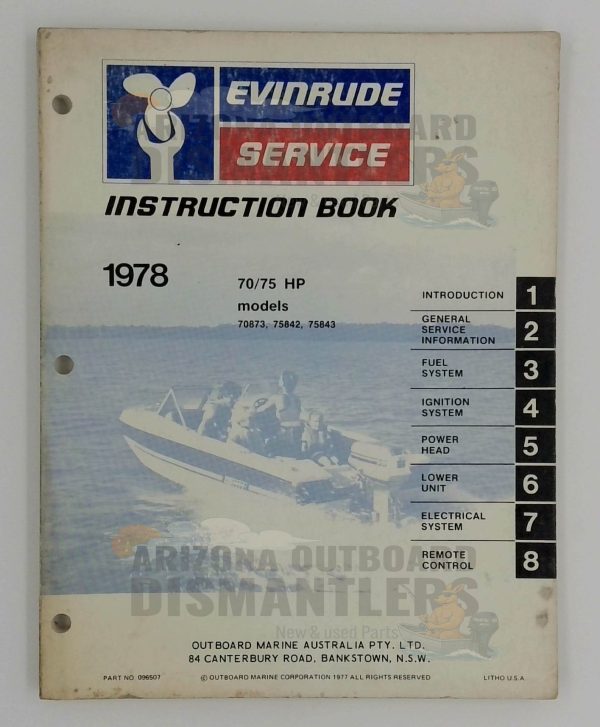 5397 Evinrude Service Manual – 1978 70HP & 75HP