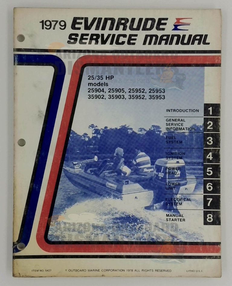 5427 – Evinrude Service Manual 1979 for 25/35HP