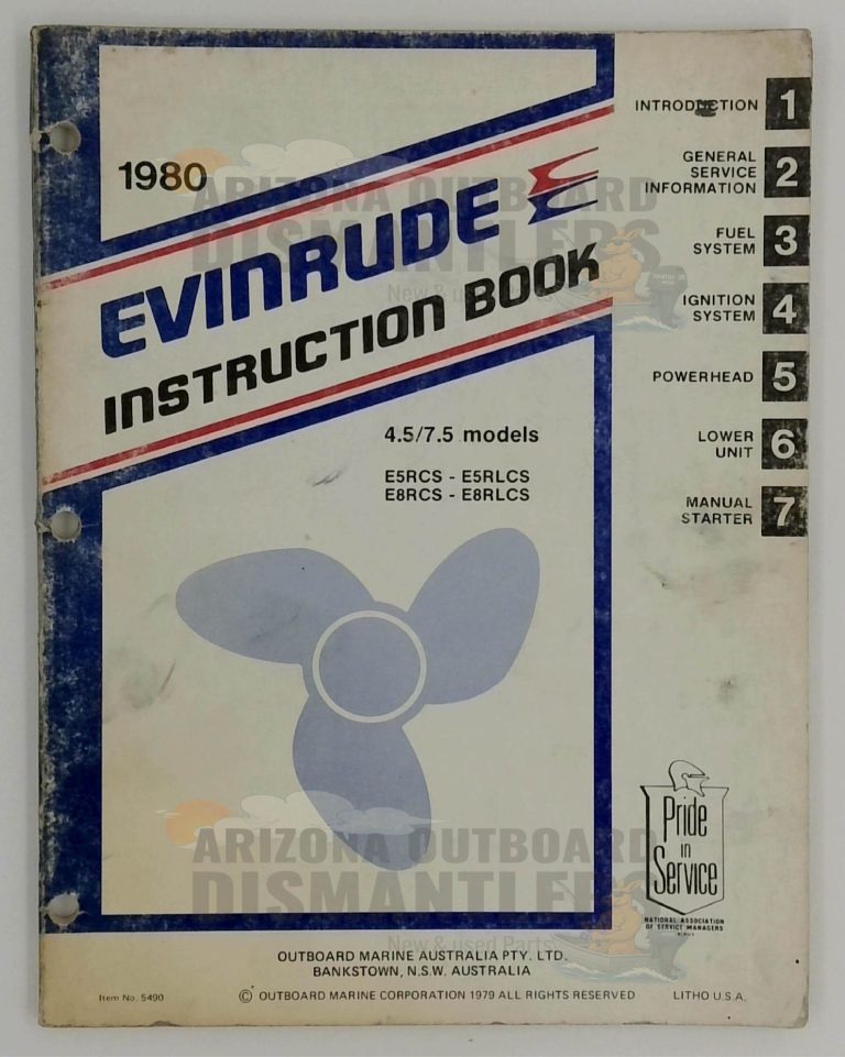 5490 – Evinrude Service Book 1980 4.5/7.5HP