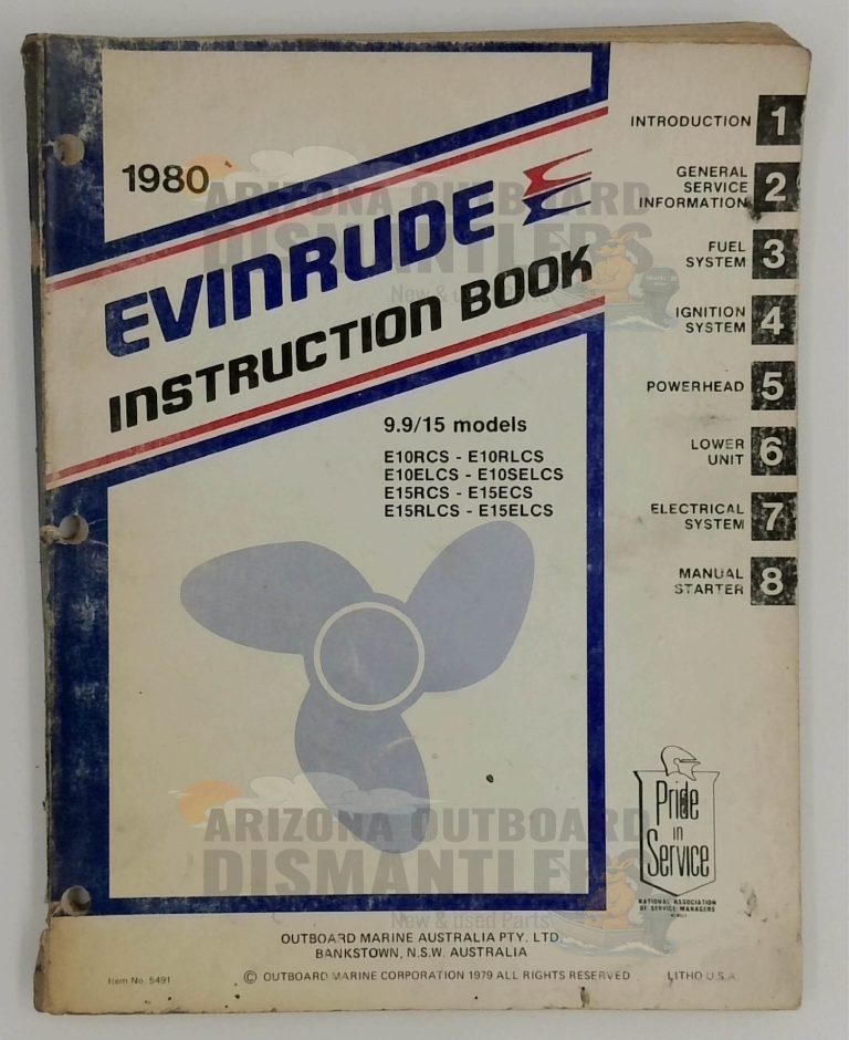 5491 Instruction Book – Evinrude 1980 9.9/15HP