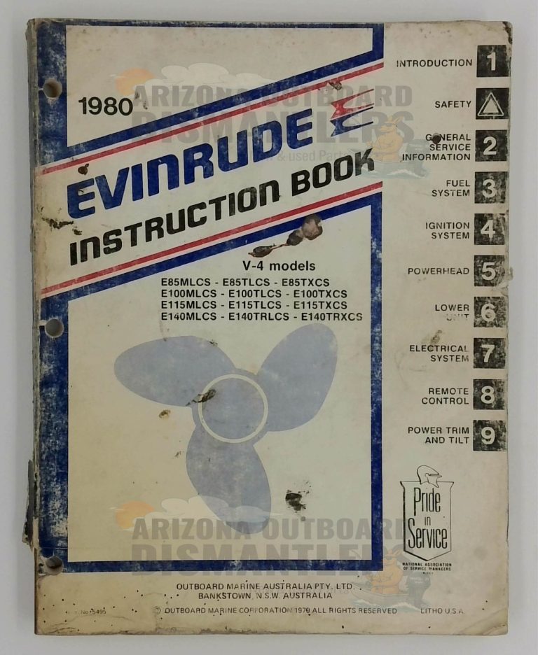5495 – 1980 Evinrude V‑4 Outboard Service Manual