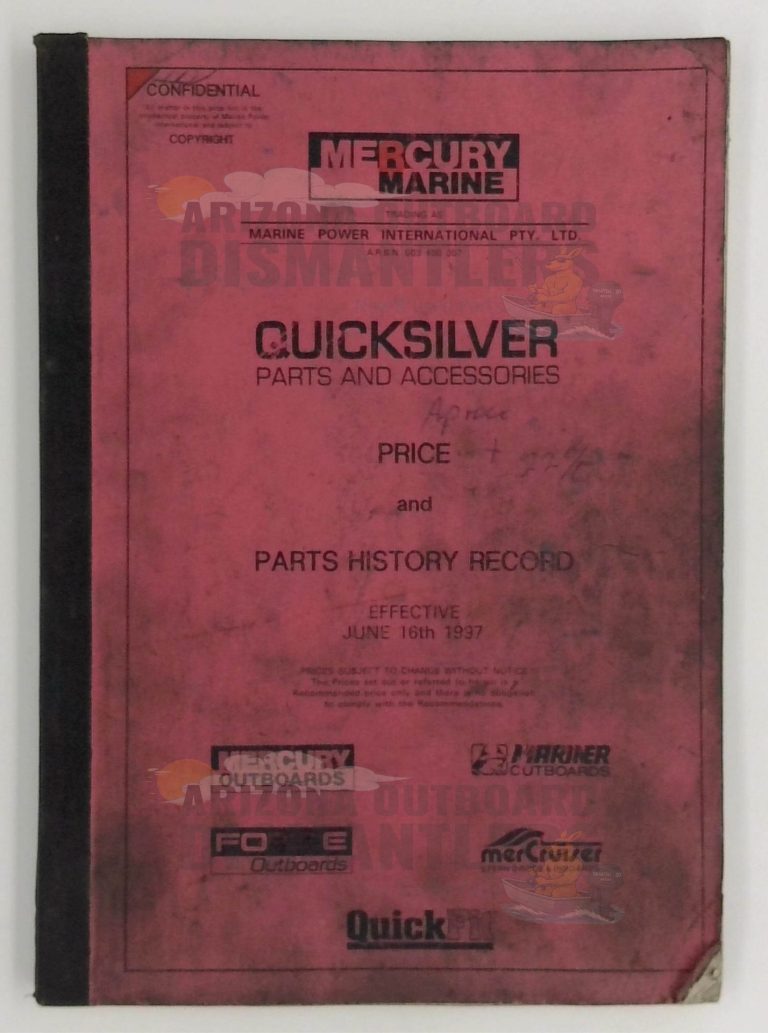 90-061697 Price & Parts History Record – Mercury Quicksilver