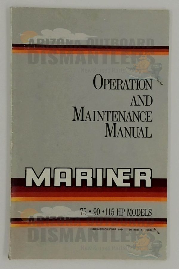 90-11027-1 Operation & Maintenance Manual – Mariner 75/90/115HP
