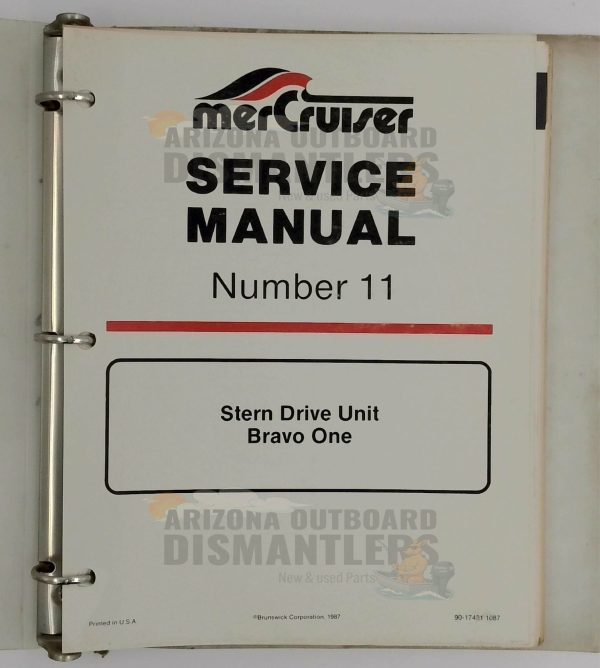 90-17431 Service Manual – MerCruiser Bravo One Stern Drive Unit (#11)