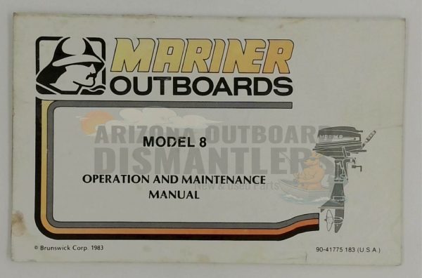 90-41775 Operation & Maintenance Manual – Mariner Model 8