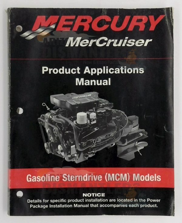 90-806697000 Product Applications Manual – 2000 Mercury MerCruiser Gasoline Sterndrive (MCM) Models