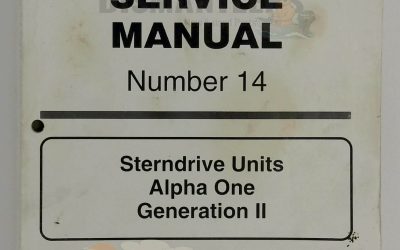 90-818177-3 Service Manual – MerCruiser Alpha One Gen II Stern Drive Units (#14, 2001)