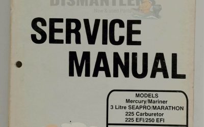90-822900 Service Manual – Mariner/Mercury Seapro Marathon 3L 225HP