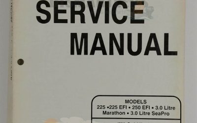 90-822900R1 Service Manual – Mercury/Mariner 225, 225 EFI, 250 EFI, 3.0L Marathon & SeaPro (1996)