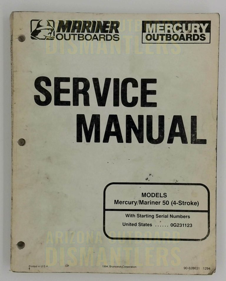 90-828631 Mercury Mariner Service Manual – 50HP (4-Stroke) Outboards
