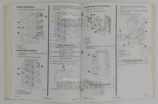 90-828631 Service Manual – Mariner/Mercury 45–50HP 4-Stroke (1995) - Image 3
