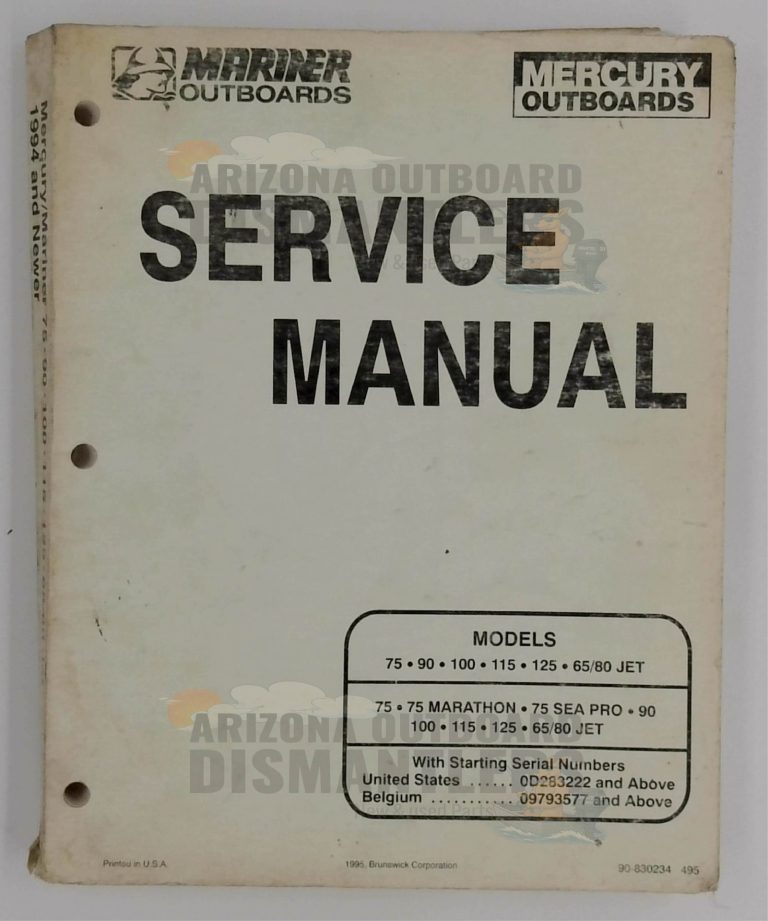 90-830234 Service Manual – Mariner/Mercury 75-125HP & Jet