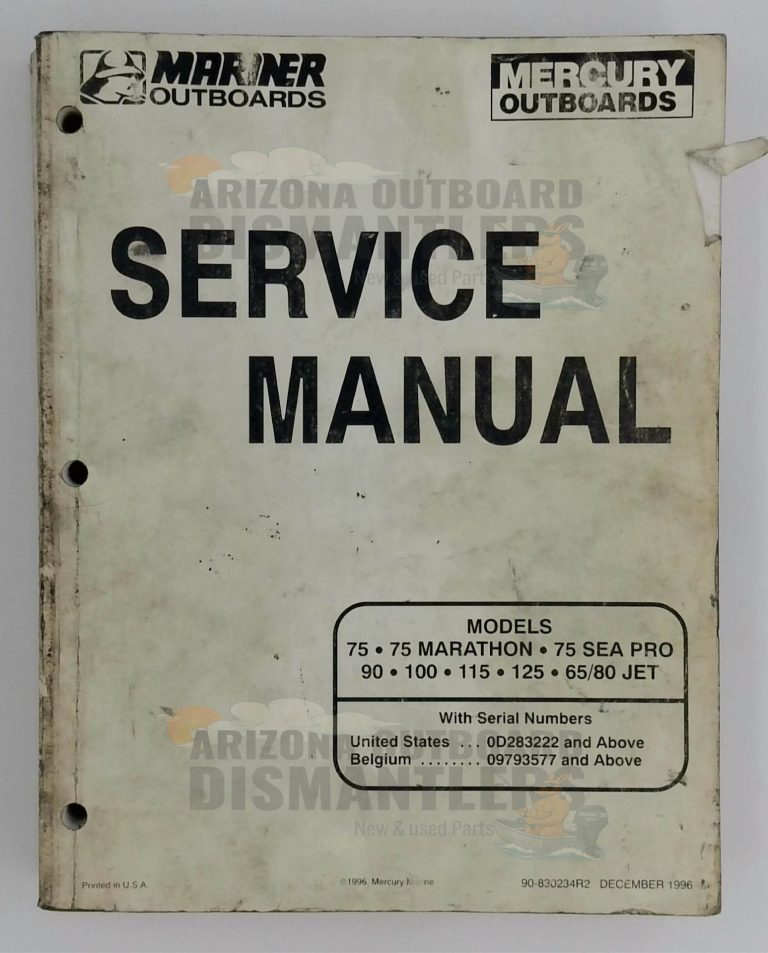 90-830234R2 Service Manual – Mariner Mercury Outboards