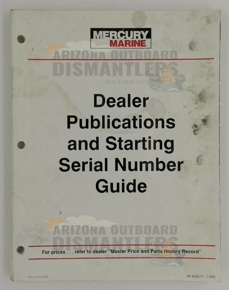 Mercury Marine Serial Guide – 90-830571