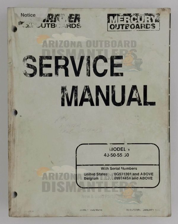 90-852572R1 – Mercury Mariner Service Manual 40–55HP (1998)