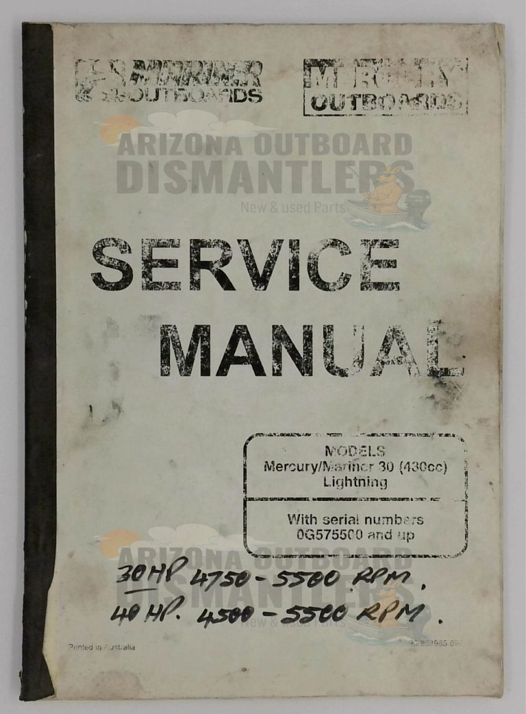 90-853985 Service Manual – Mercury/Mariner 30–40HP