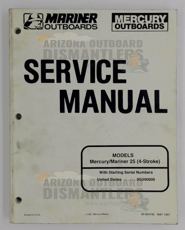90-854785 Service Manual – Mariner 25HP 4-Stroke