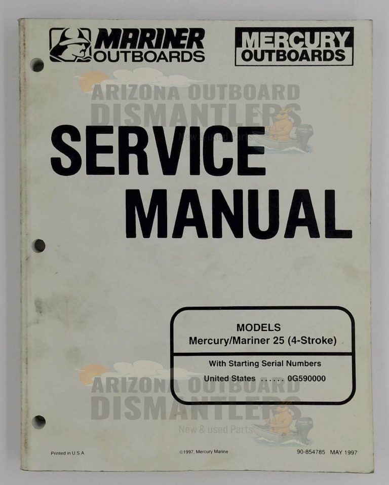 90-854785 Service Manual – Mariner 25HP 4-Stroke