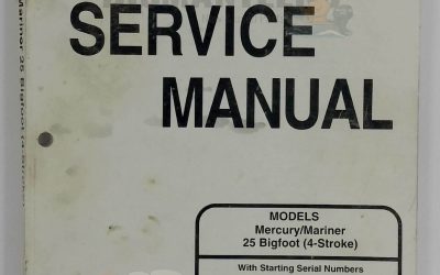 90-854785R1 – Mercury Mariner Service Manual 25HP Bigfoot 4-Stroke (1998)