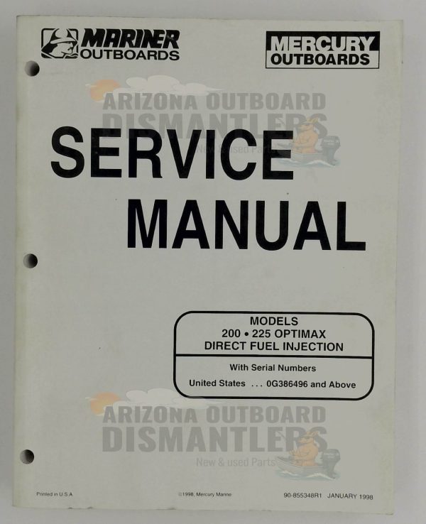 90-855348R1 Service Manual – Mercury/Mariner 200-225HP Optimax
