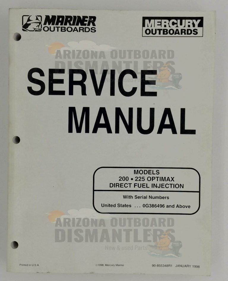 90-855348R1 Service Manual – Mercury/Mariner 200-225HP Optimax