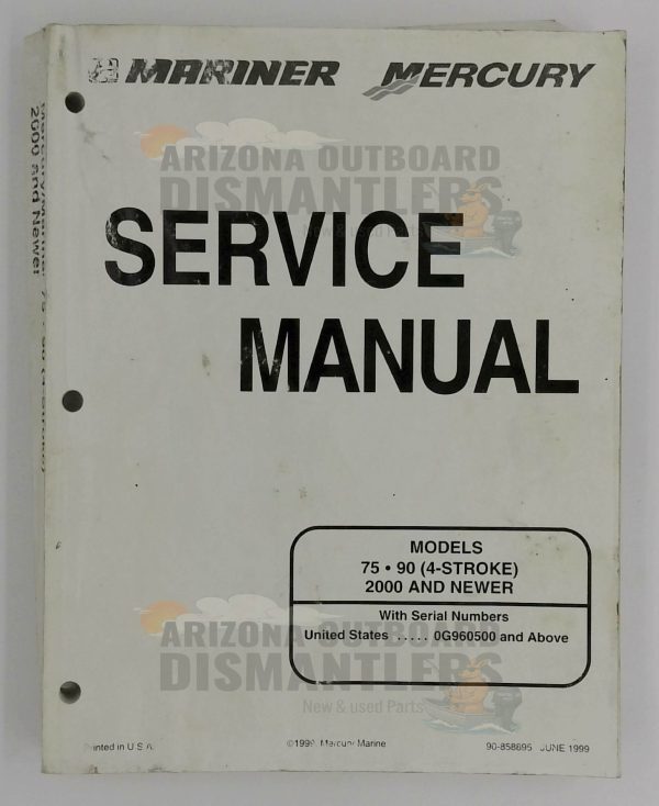 90-858895 – Mercury Mariner Service Manual 75–90HP 4-Stroke (1999)