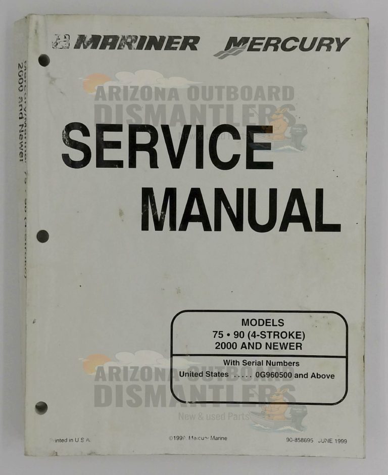 90-858895 – Mercury Mariner Service Manual 75–90HP 4-Stroke (1999)
