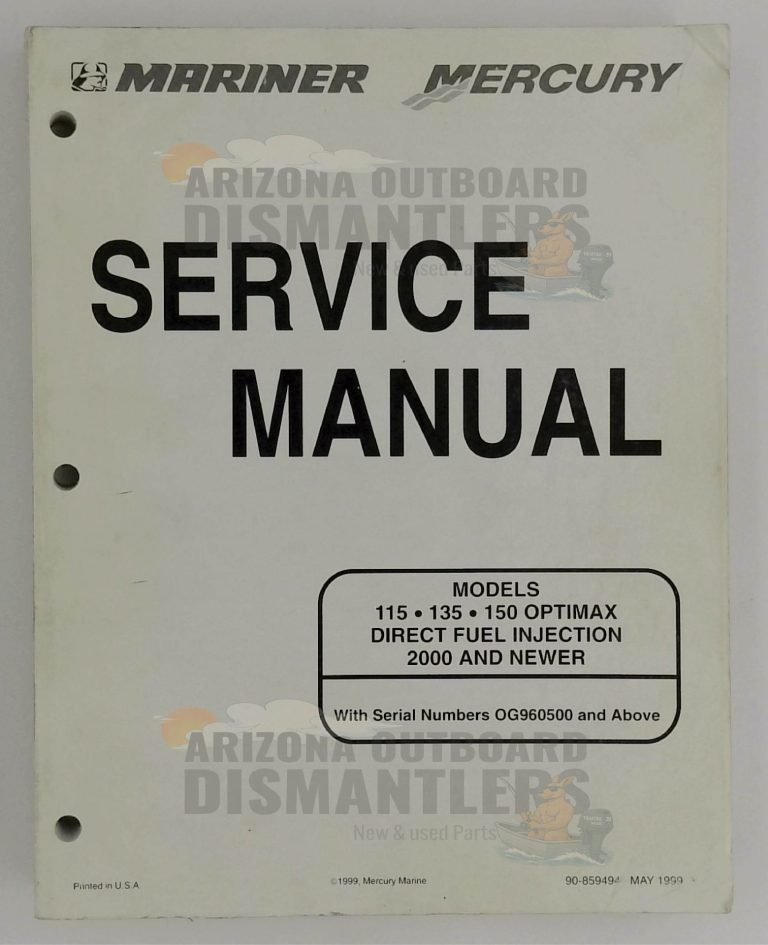 90-859494 Service Manual – Mercury/Mariner Optimax 115–150HP (1999)