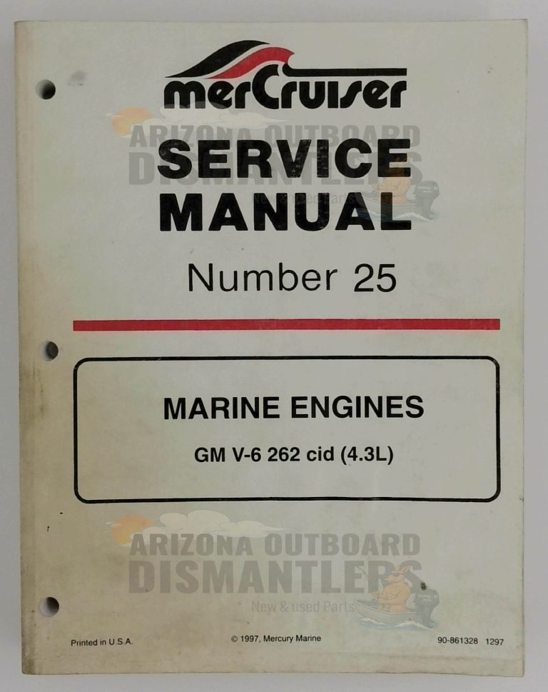 90-861328 Service Manual – MerCruiser GM V-6 262 CID (4.3 L)
