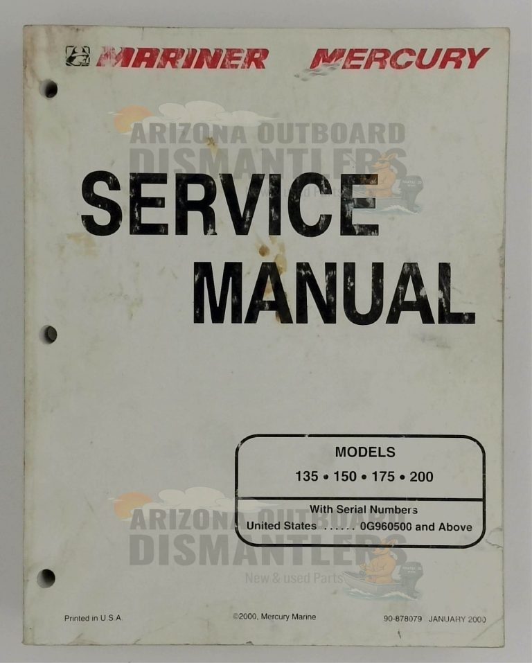 Mercury/Mariner 135HP Service Manual – 2000