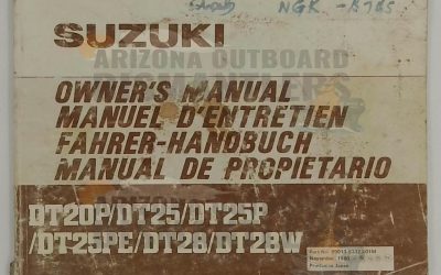 99011-93323-01M Owner’s Manual – Suzuki DT20/25/28 Outboards (1980)
