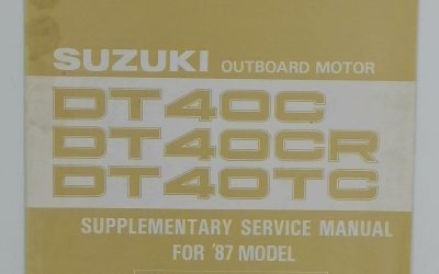 99501-94410-01E – DT40C/DT40CR/DT40TC Supplementary Service Manual – Suzuki