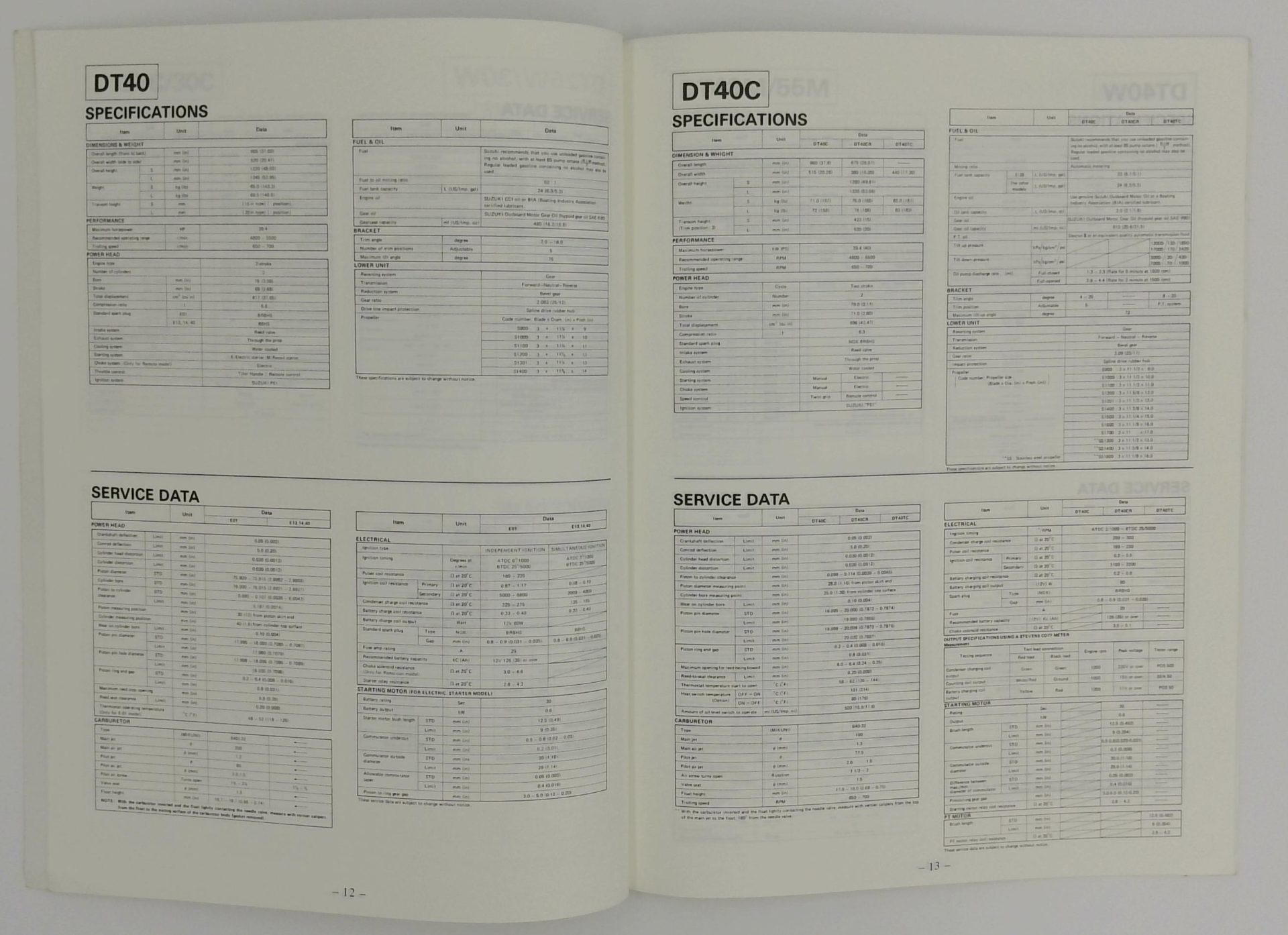 99510-03890-01E – Service Data Manual 89 Models – Suzuki - Image 3