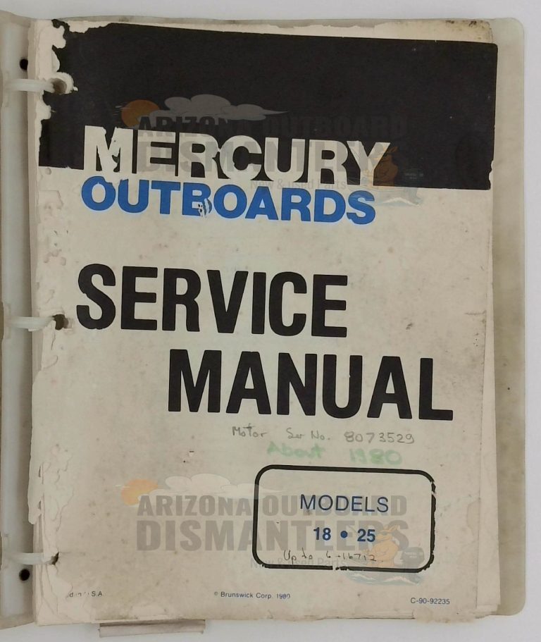 C-90-92235 Service Manual – Mercury 18-25HP Outboards